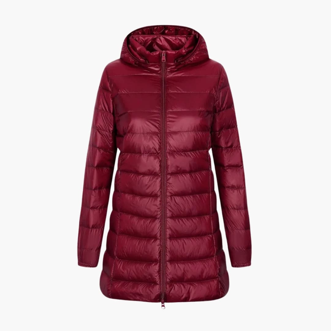 Doudoune longue femme avec capuche