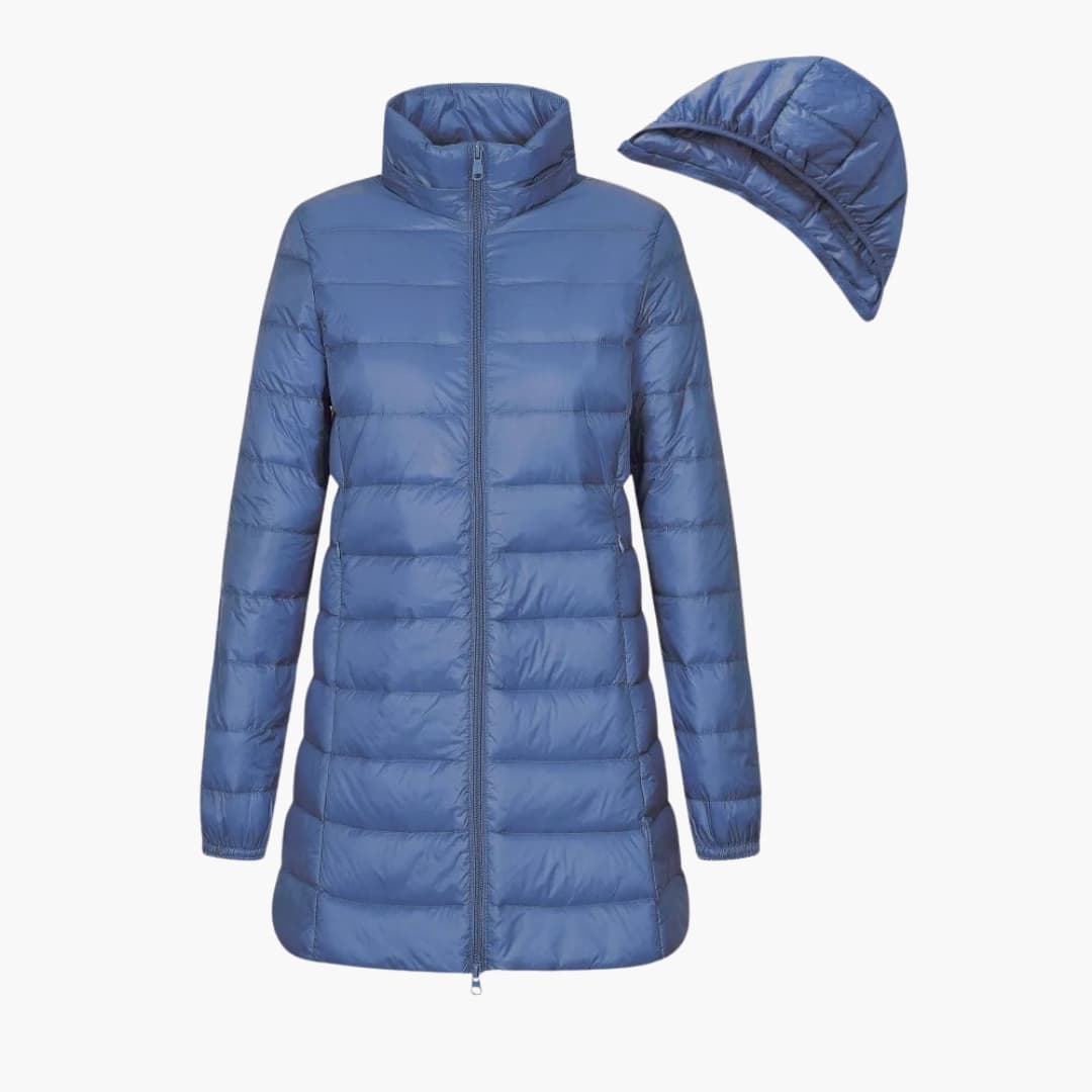 Doudoune longue femme avec capuche