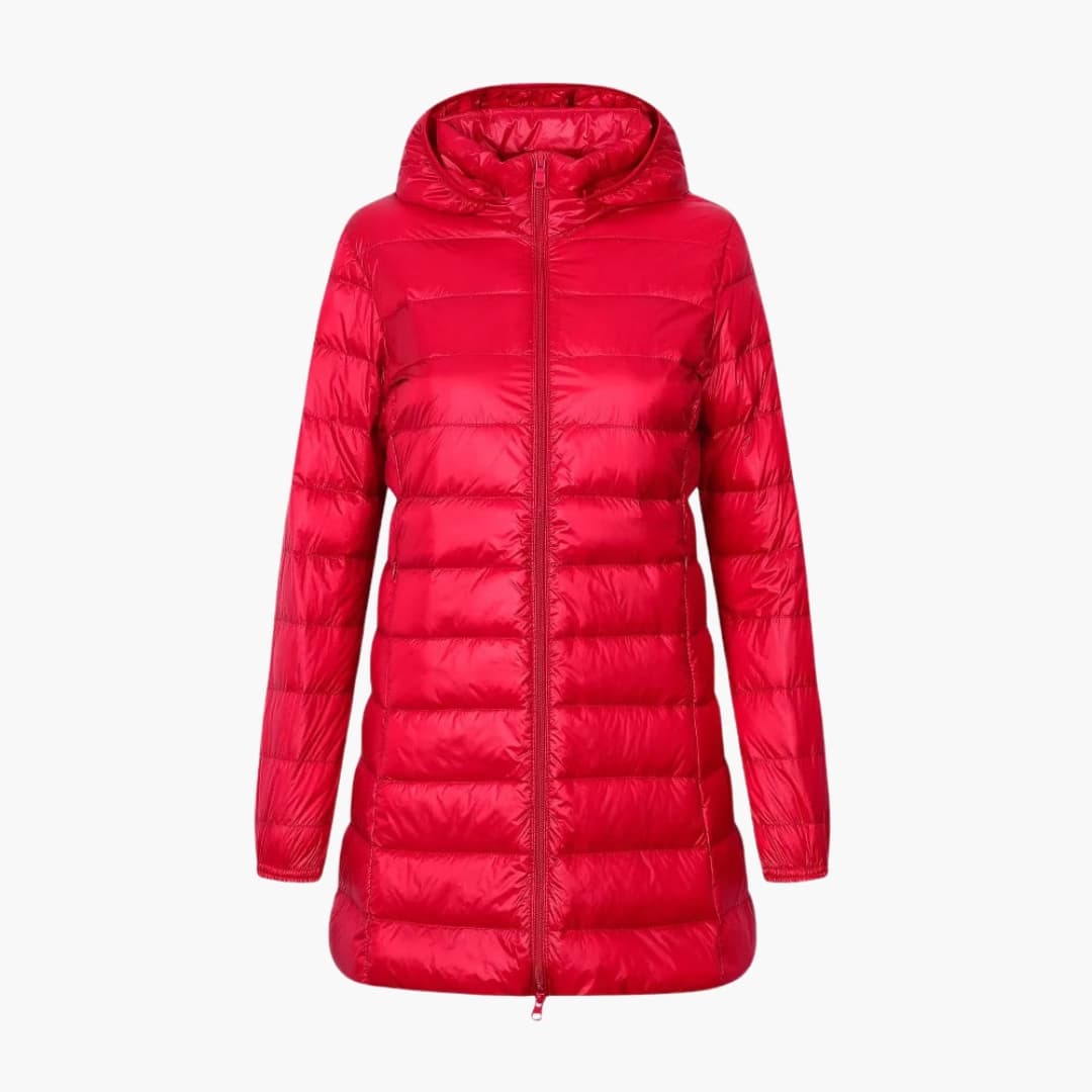 Doudoune longue femme avec capuche