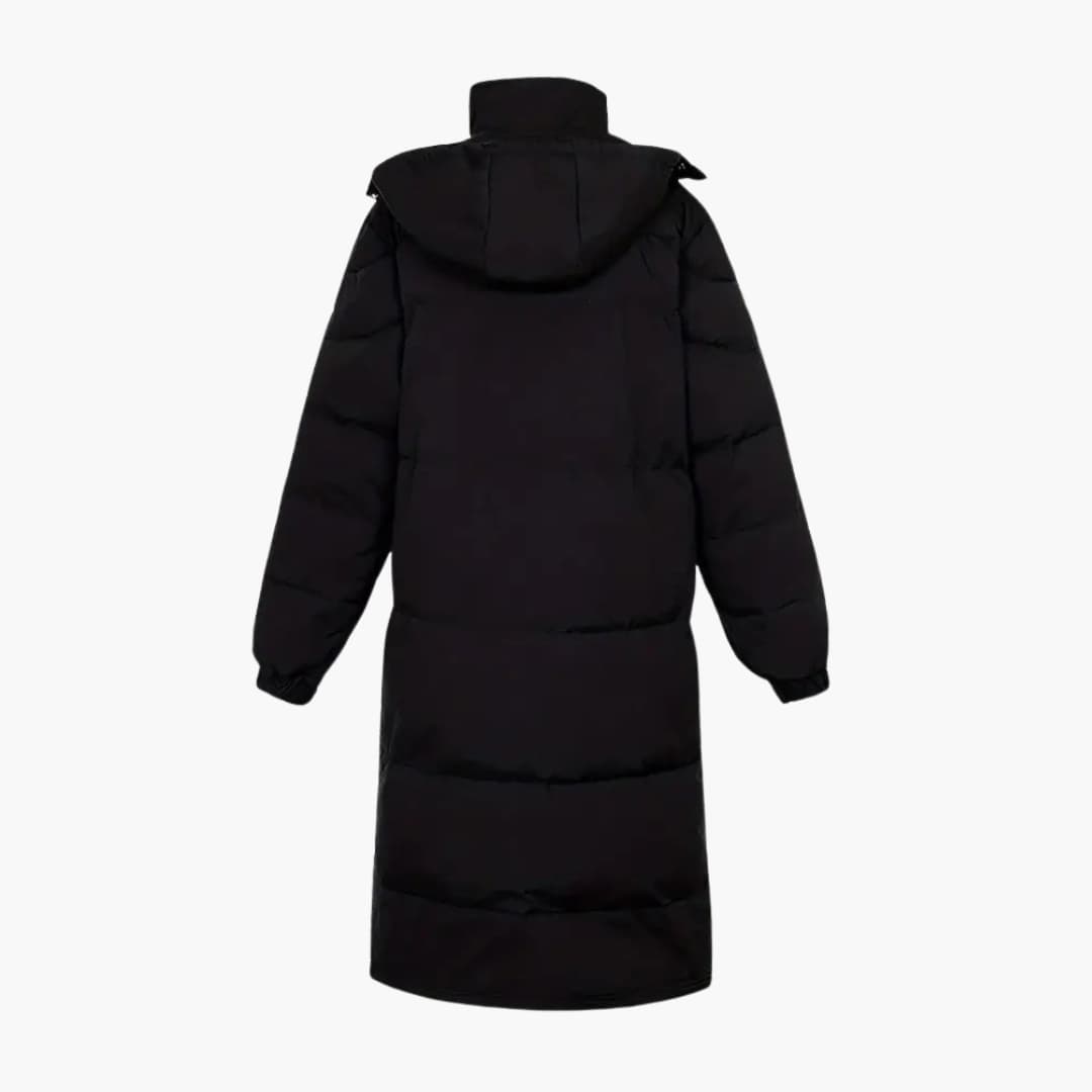 Manteau long homme avec capuche et fermeture zippée