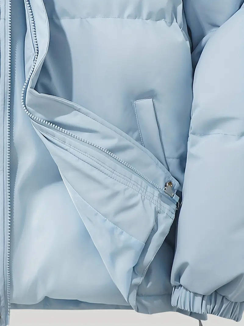 Doudoune femme avec capuche | Veste matelassée chaude, coupe décontractée | Hiver, usage quotidien
