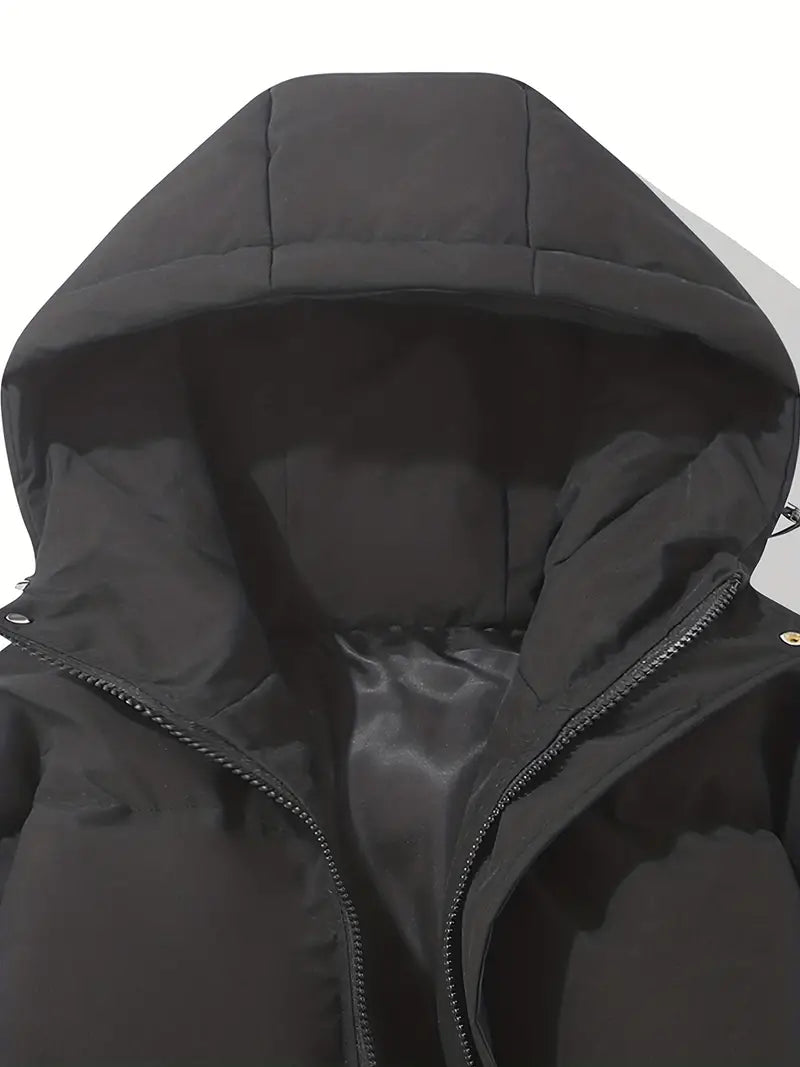 Doudoune femme avec capuche | Veste matelassée chaude, coupe décontractée | Hiver, usage quotidien