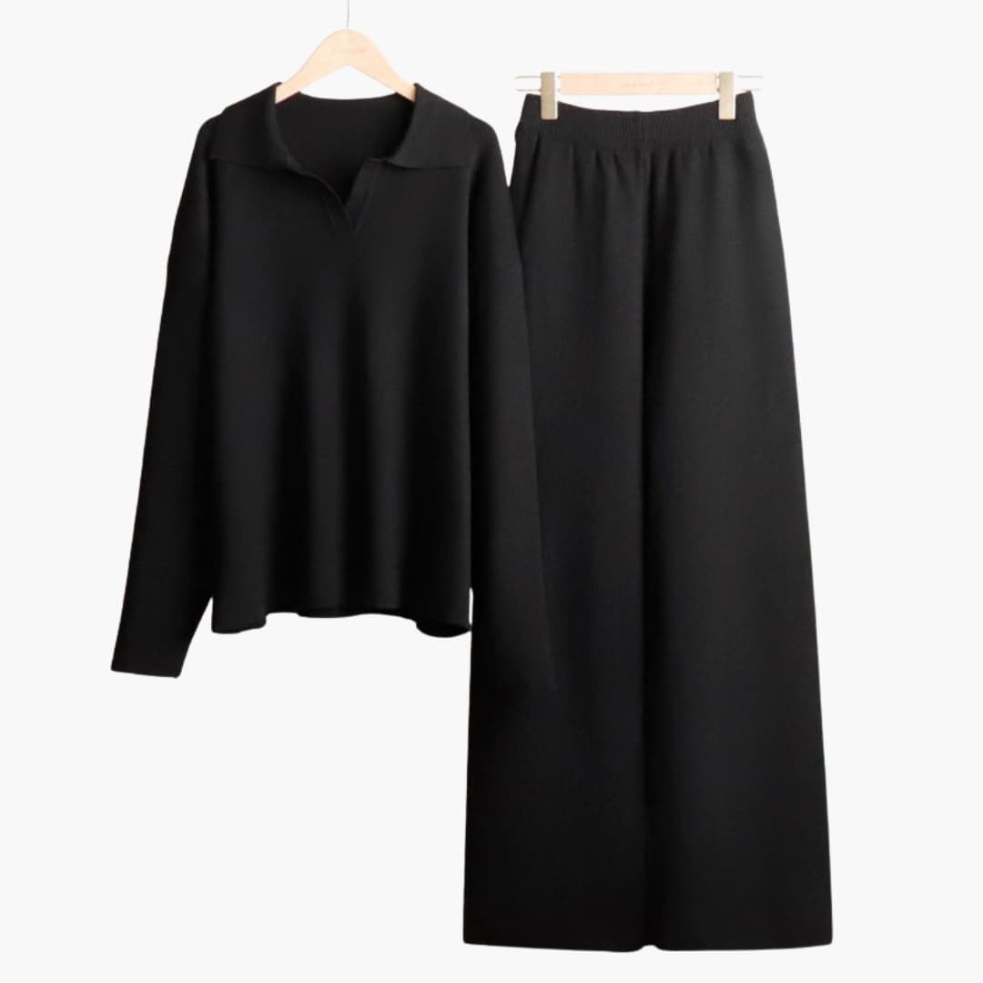 Completo Loungewear Donna con Maglione Oversize e Pantaloni Larghi