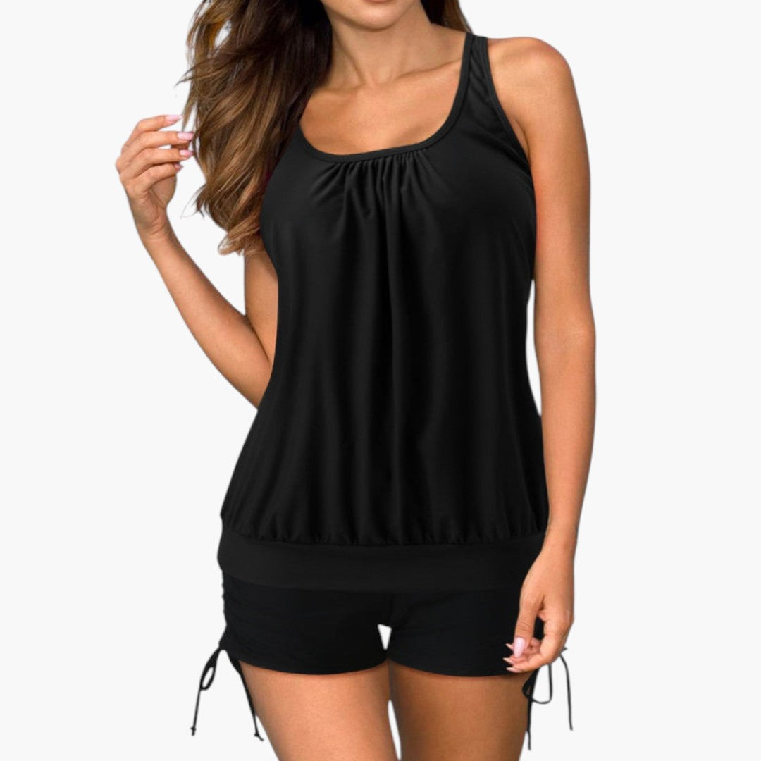 Ensemble Tankini femmes a imprimé tropical