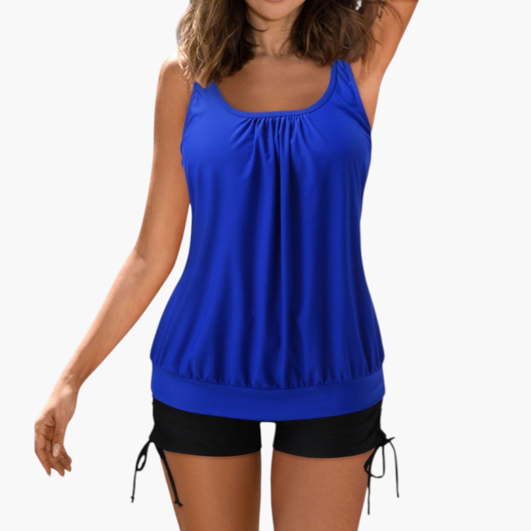 Ensemble Tankini femmes a imprimé tropical