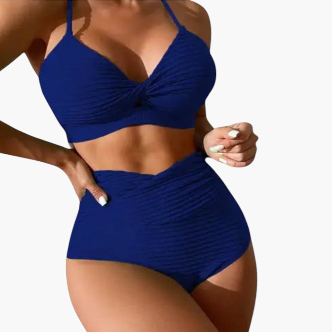 Ensemble bikini femme avec bas taille haute