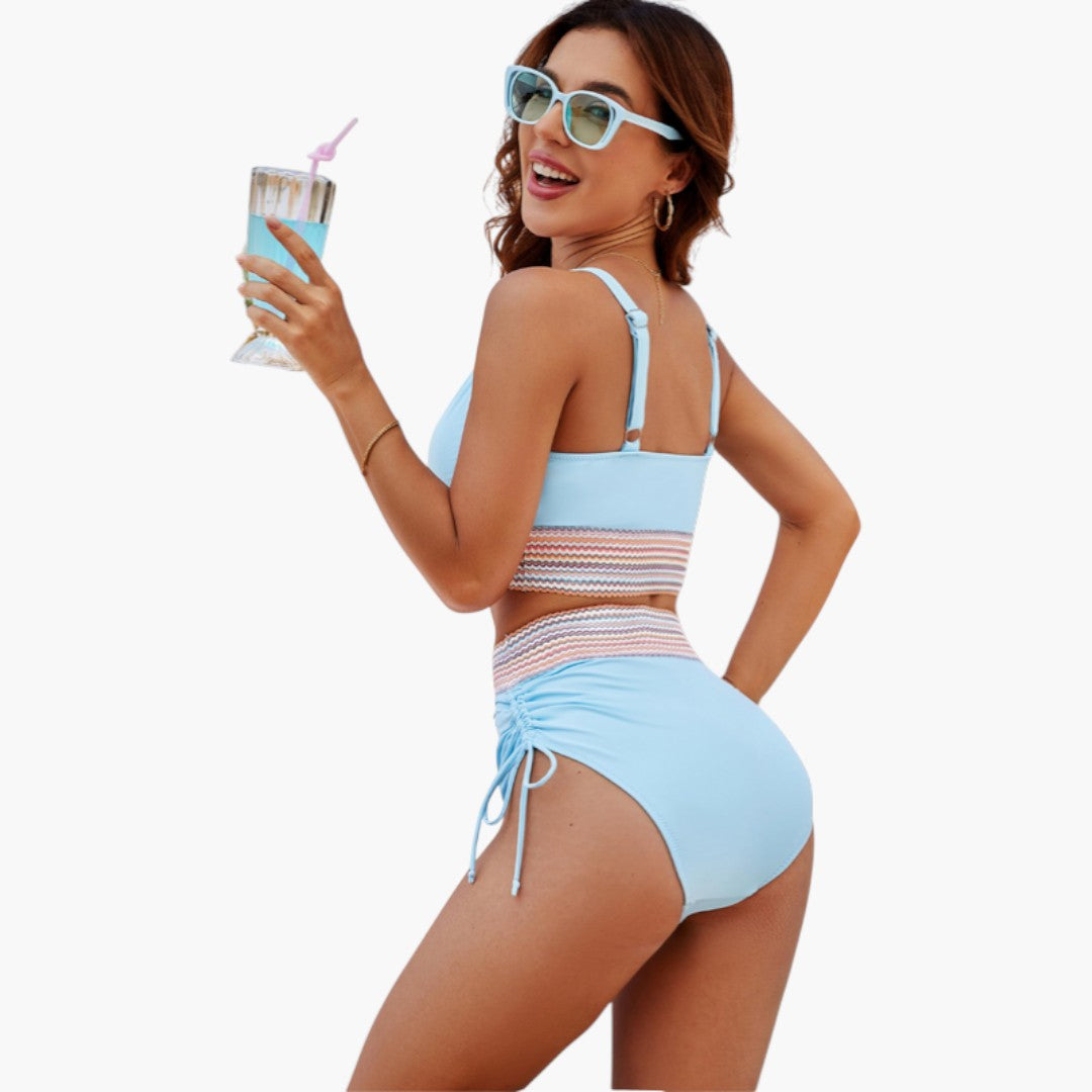 Ensemble bikini femme avec haut triangle