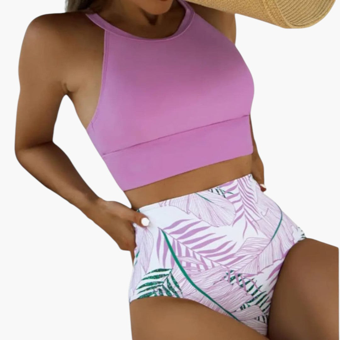 Completo bikini donna con motivo floreale