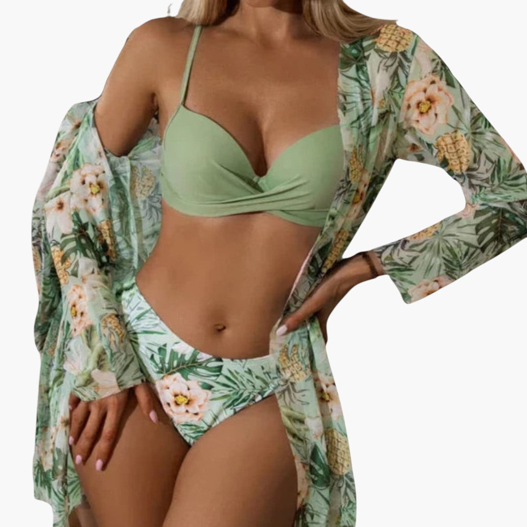Bikini set voor dames met hoge taille en lage broek