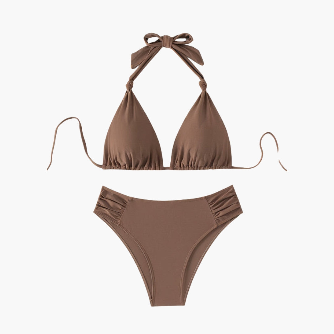 Bikini-Set für Damen mit Oberteil zum Binden
