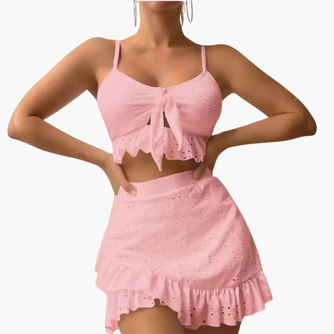 Bikini sett for kvinner med volanger