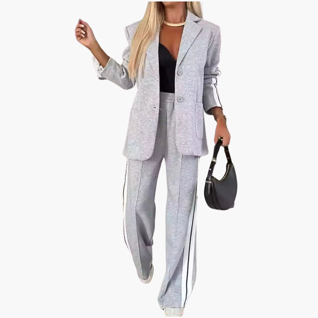 Ensemble blazer femme avec pantalon large
