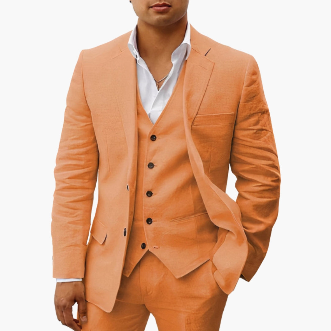 Ensemble costume homme avec blazer et pantalon ajusté