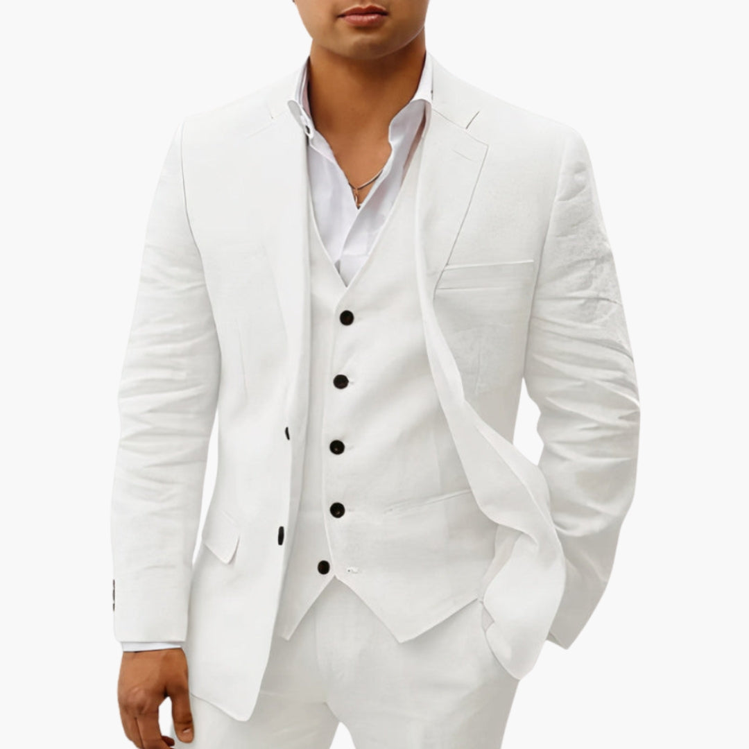 Ensemble costume homme avec blazer et pantalon ajusté