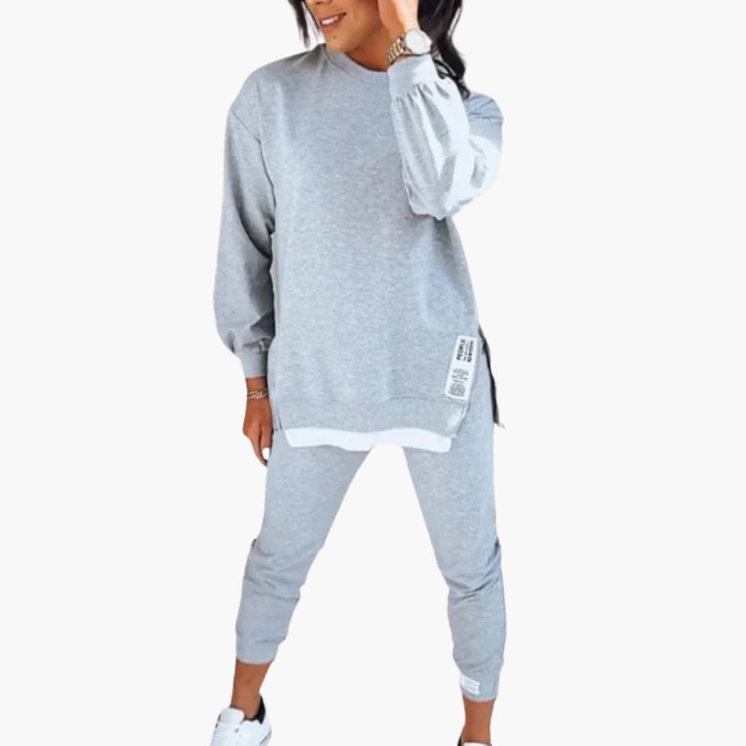 Ensemble deux pièces pour femme avec sweat-shirt et pantalon de jogging