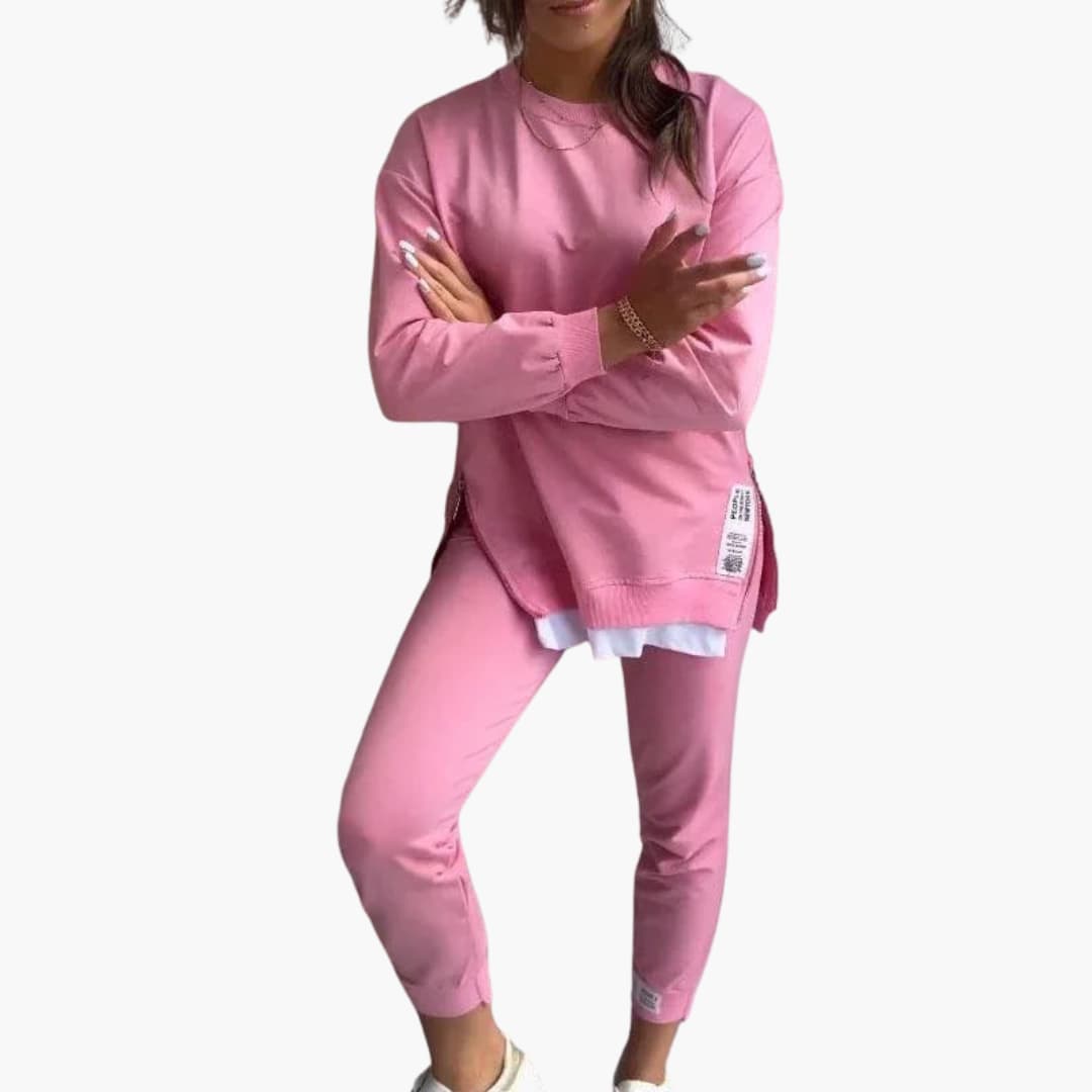 Ensemble deux pièces pour femme avec sweat-shirt et pantalon de jogging