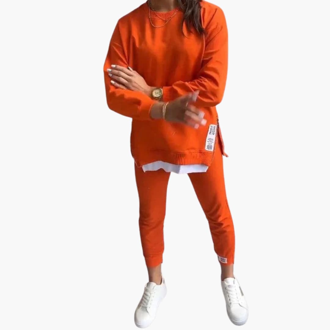 Ensemble deux pièces pour femme avec sweat-shirt et pantalon de jogging