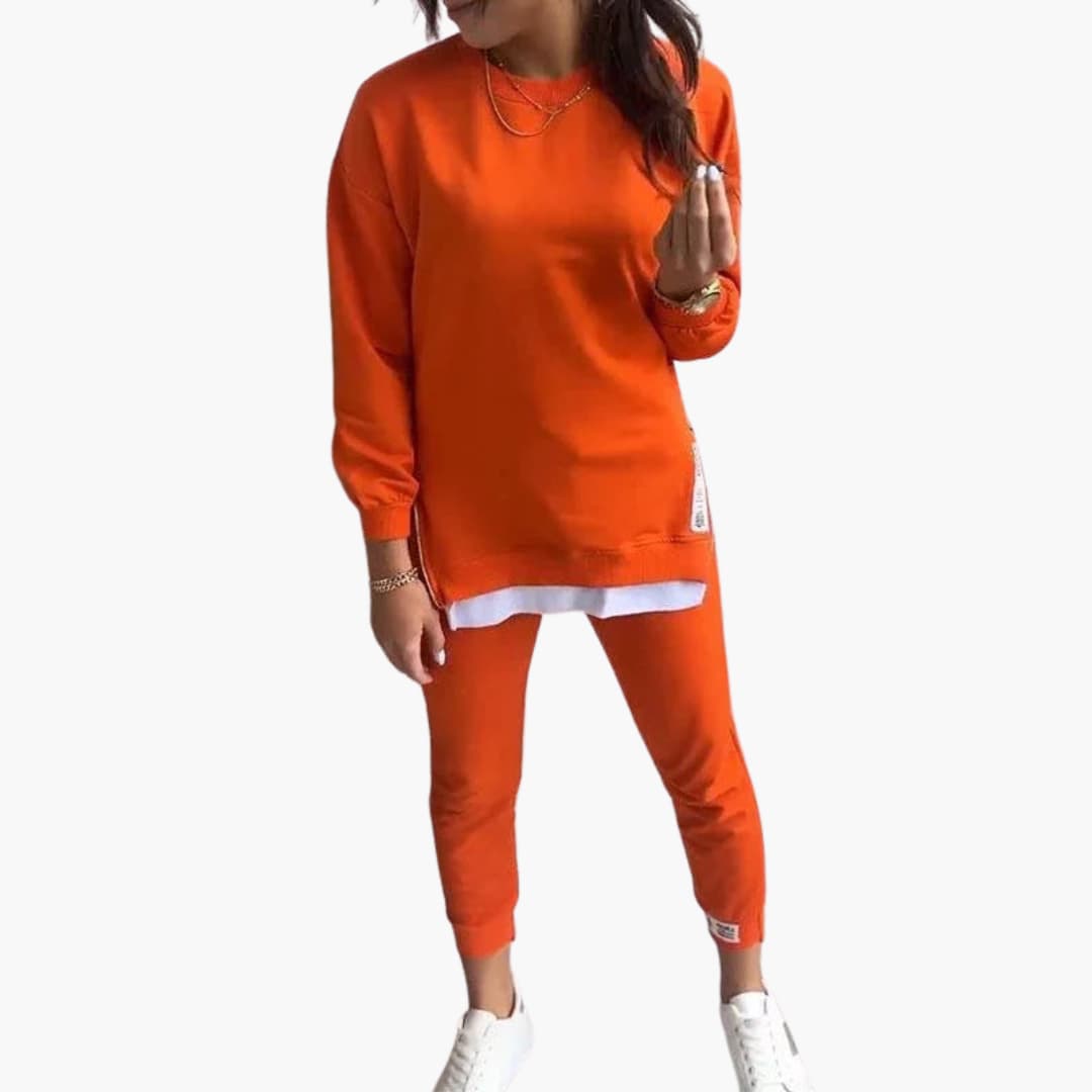 Ensemble deux pièces pour femme avec sweat-shirt et pantalon de jogging