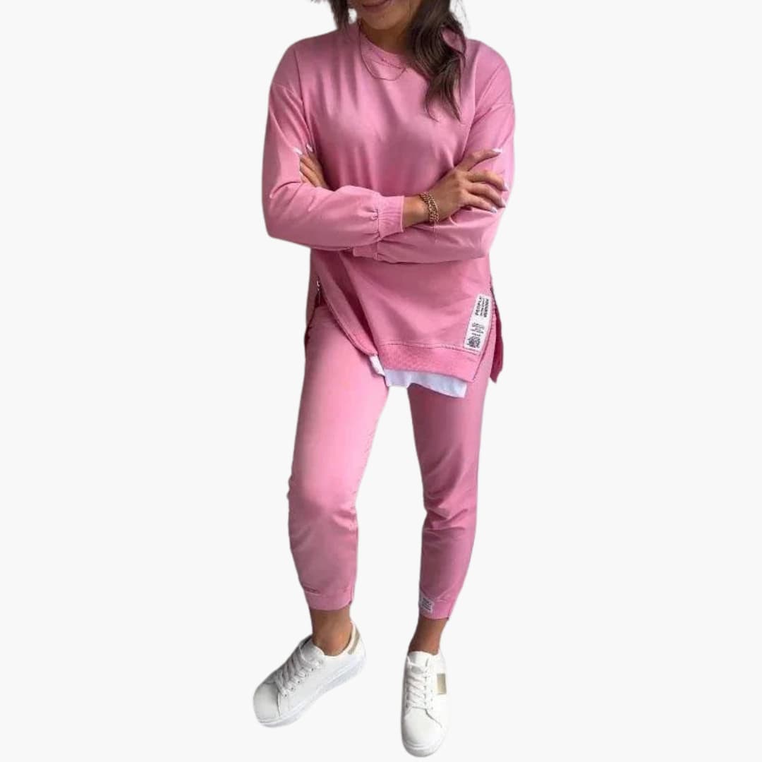 Ensemble deux pièces pour femme avec sweat-shirt et pantalon de jogging