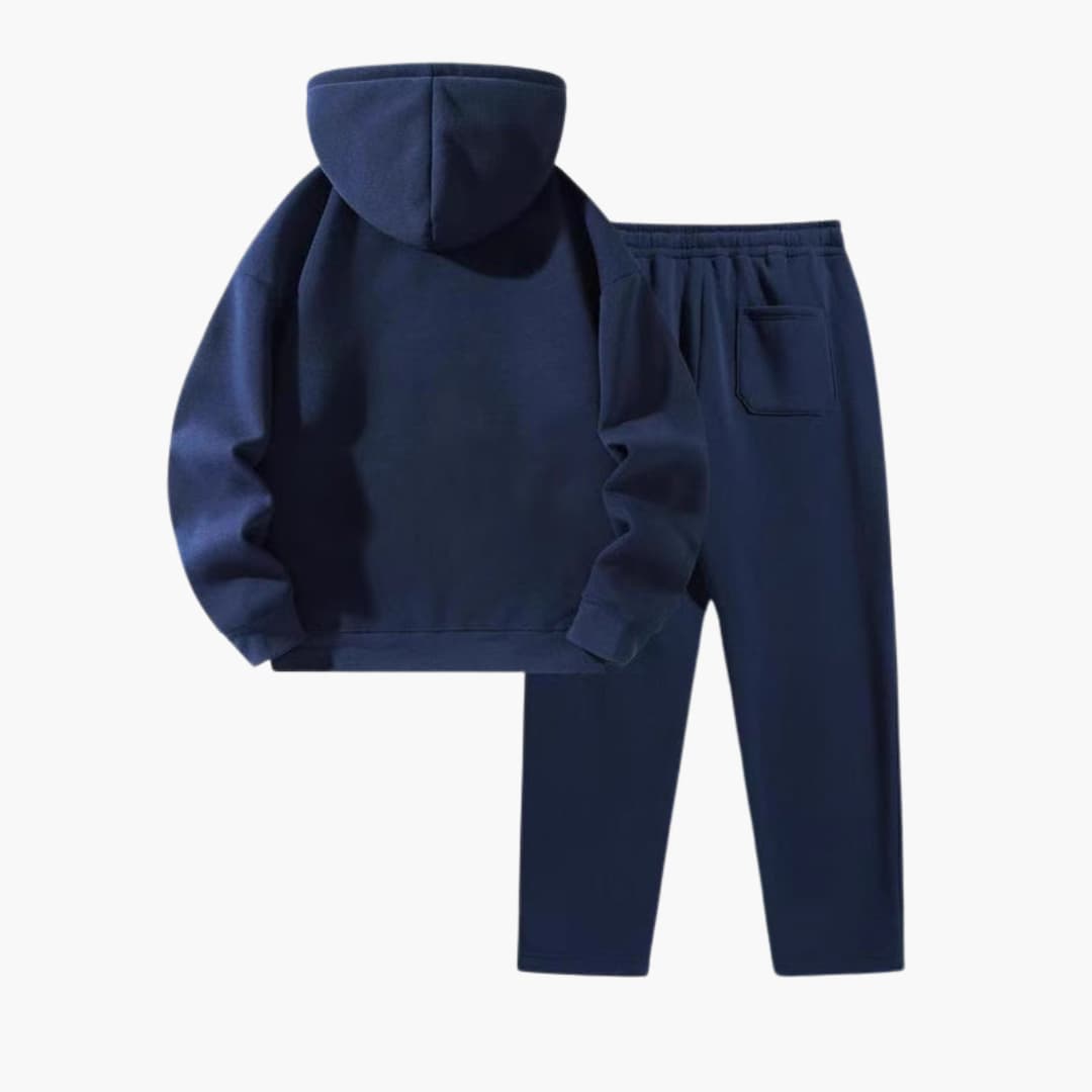 Completo da jogging donna con felpa con cappuccio e zip e pantaloni con coulisse