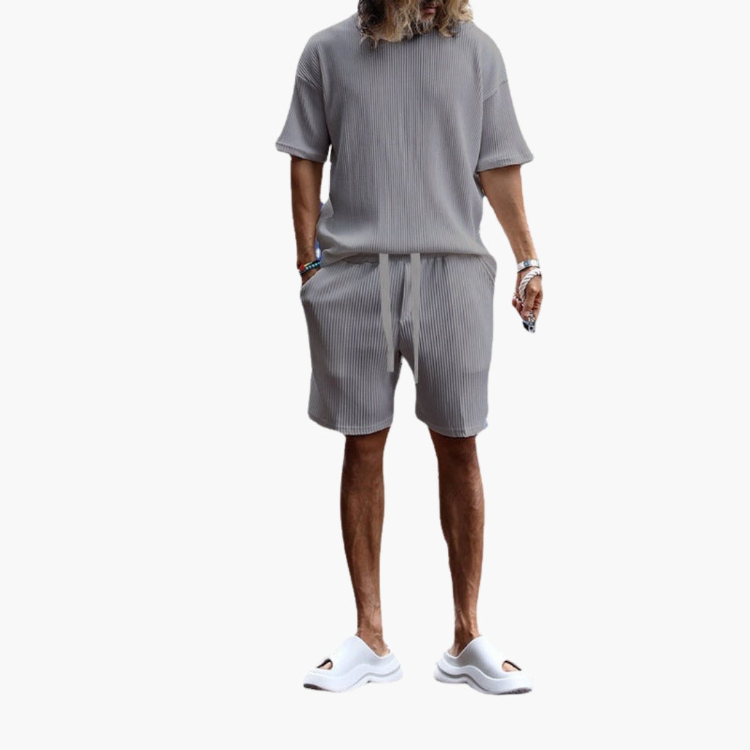 Men's textured surface sports set