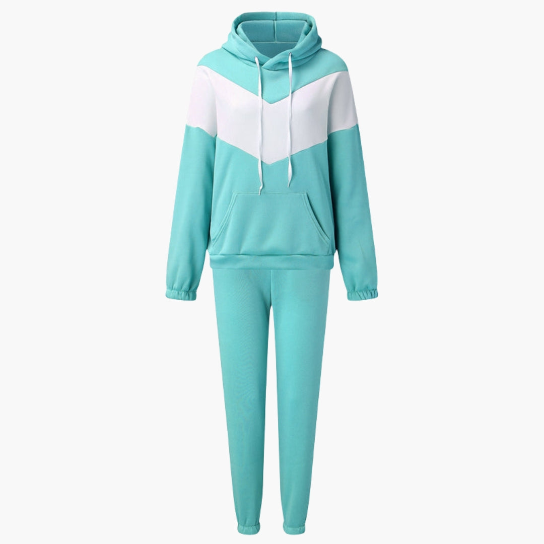 Completo tuta donna con tasca a marsupio