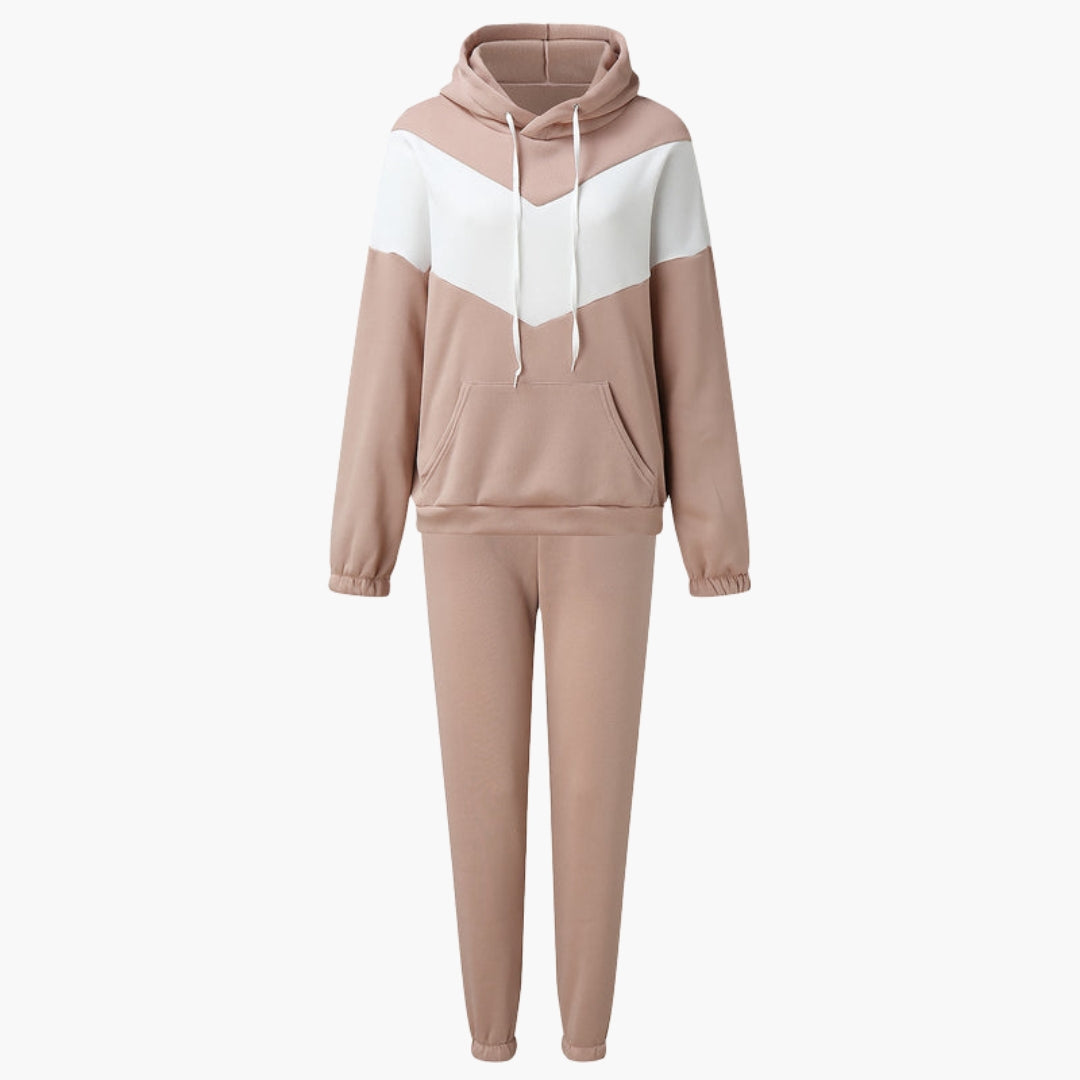 Completo tuta donna con tasca a marsupio