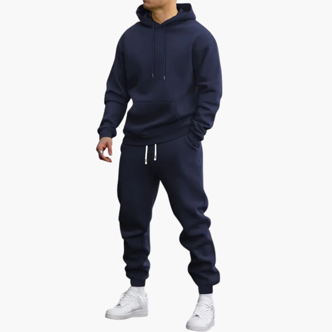 Ensemble de survêtement homme avec sweat à capuche à enfiler et joggers fuselés
