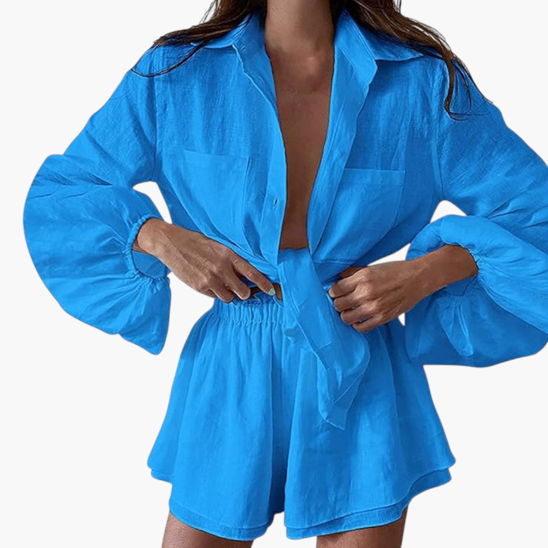 Ensemble pour femmes avec haut court et short