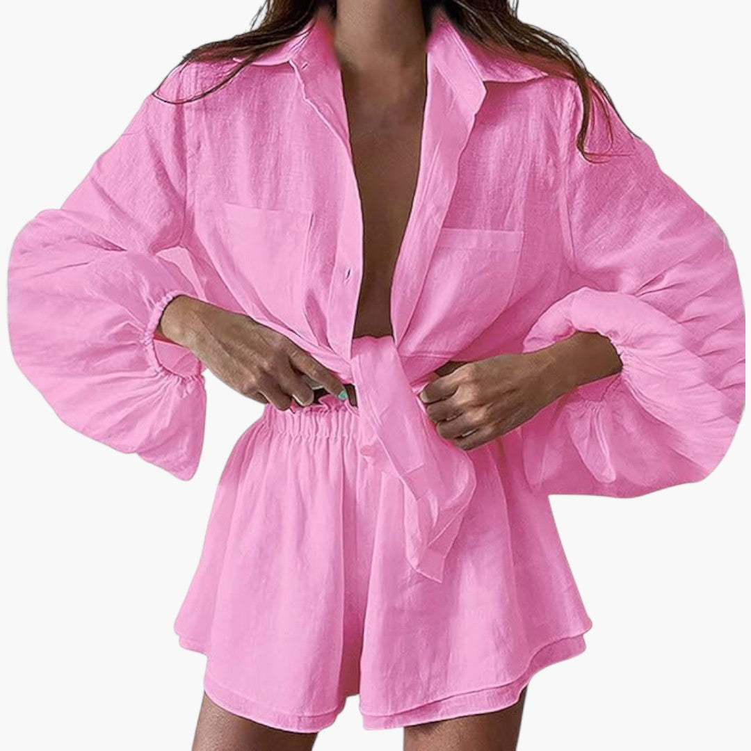 Ensemble pour femmes avec haut court et short