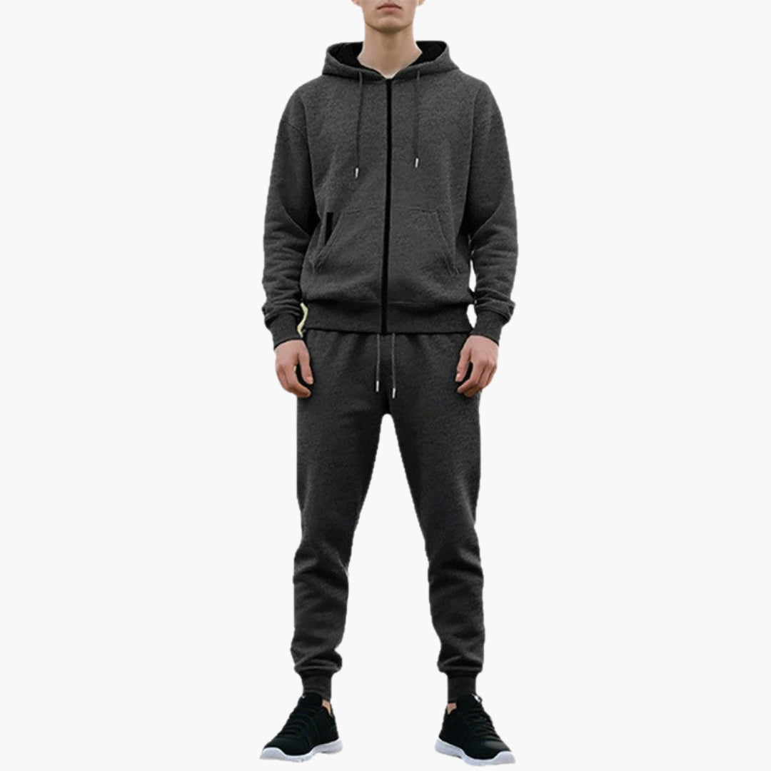 Ensemble survêtement homme avec capuche réglable
