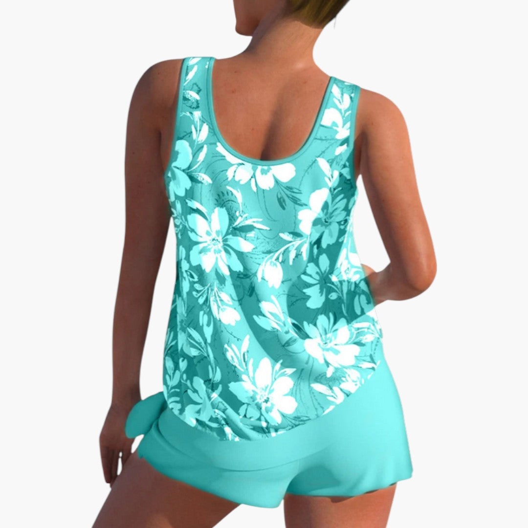 Ensemble tankini pour femmes avec imprimé floral