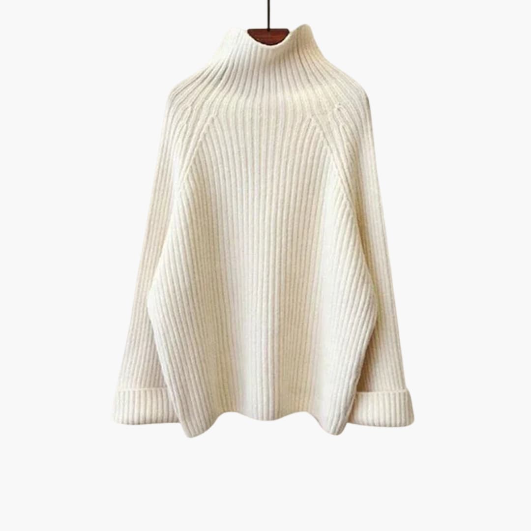 Ensemble tricot trois pièces pour femme avec pull à col roulé et veste matelassée