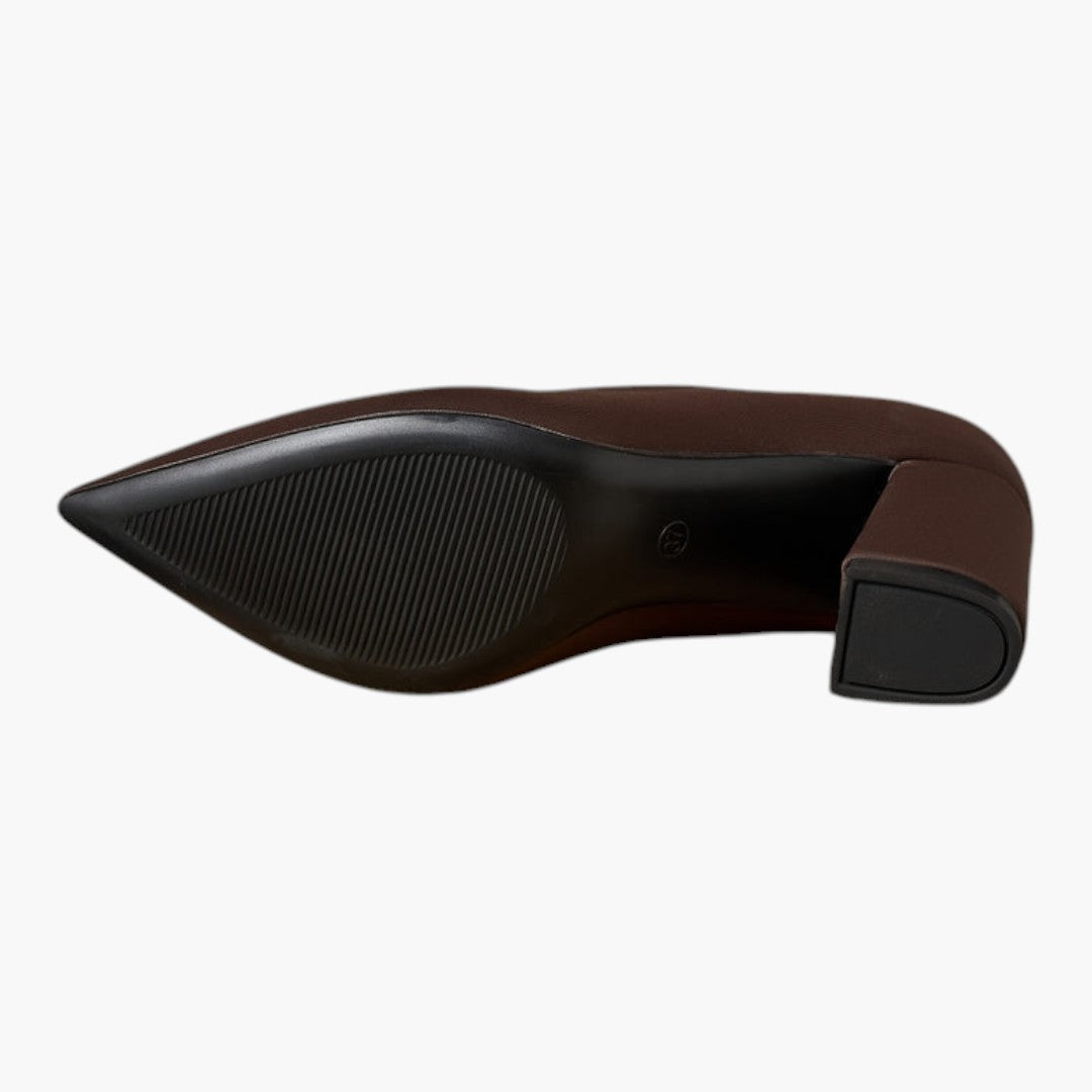 Escarpins pour femmes avec talon bloc et bout pointu