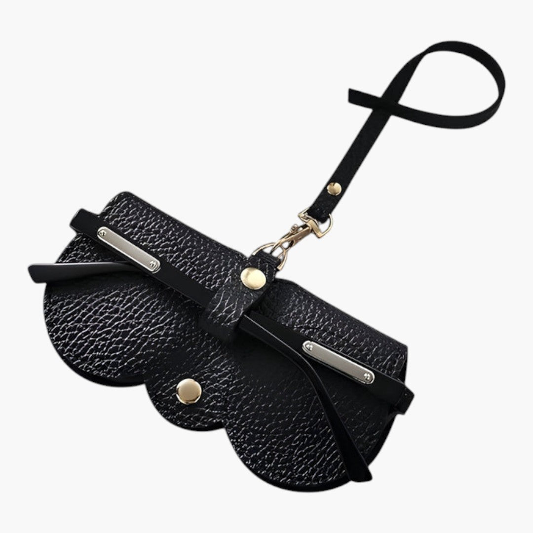 Étui Lunettes Femme avec Fermeture Bouton et Structure Souple