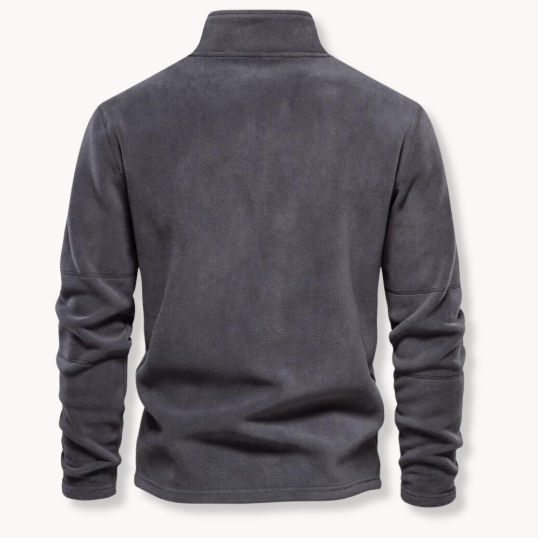 Pull Zippé Polaire Homme Confortable et Facile d’Entretien | Style Polyvalent Automne Hiver