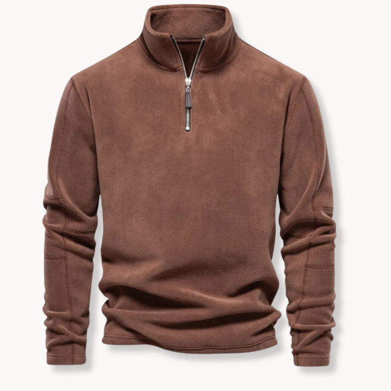 Pull Zippé Polaire Homme Confortable et Facile d’Entretien | Style Polyvalent Automne Hiver