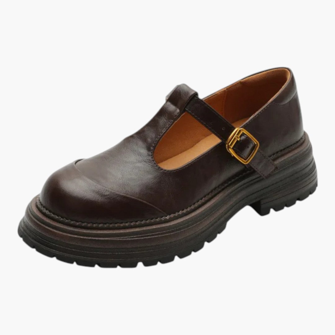 Femmes Chaussures Mary Jane avec Bride T et Bout Rond