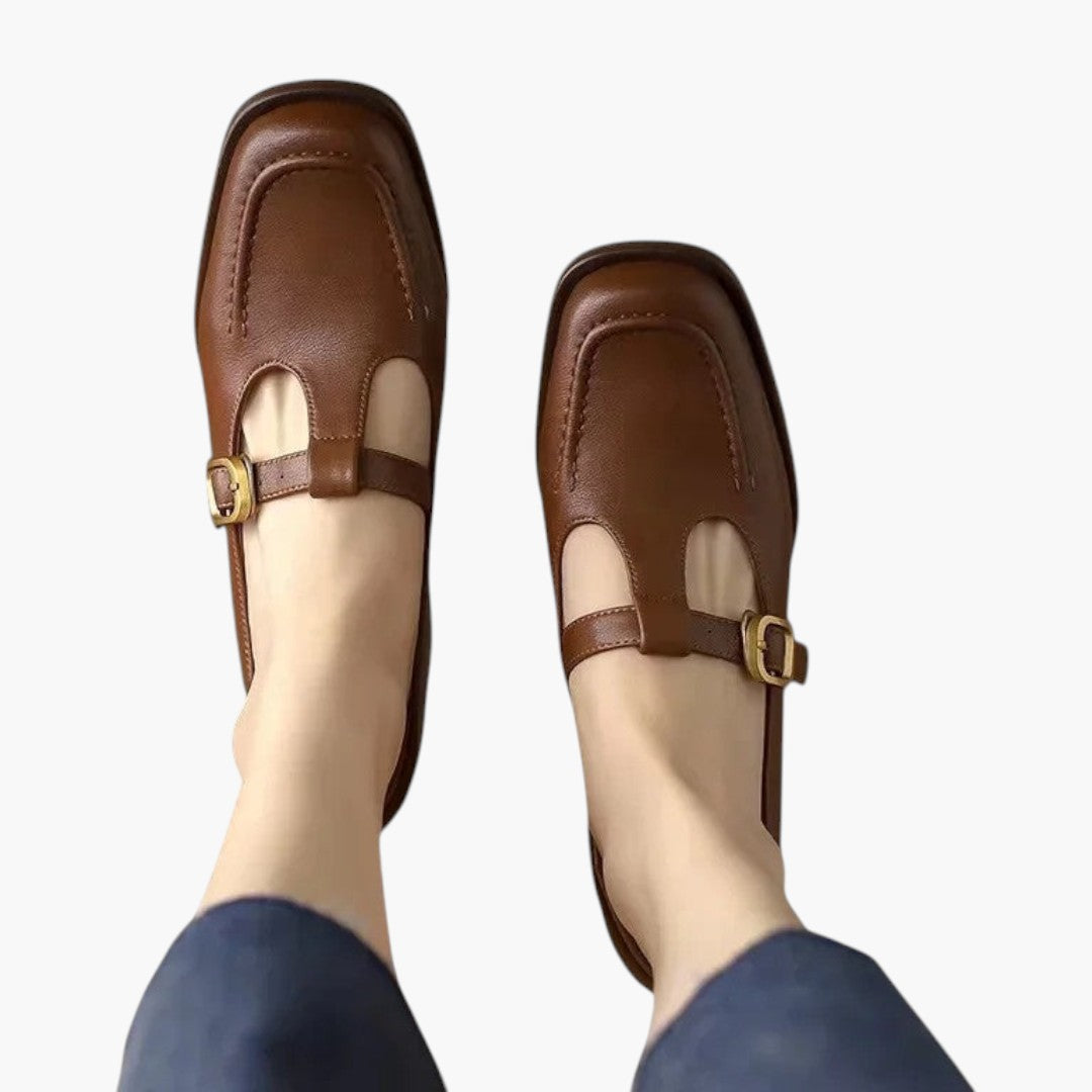 Femmes Chaussures Mary Jane avec Bride T et Semelle Orthopédique