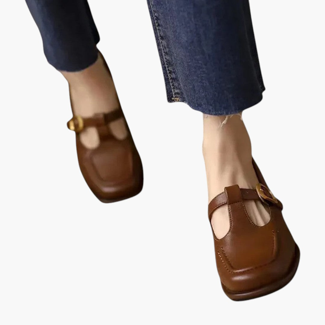 Femmes Chaussures Mary Jane avec Bride T et Semelle Orthopédique