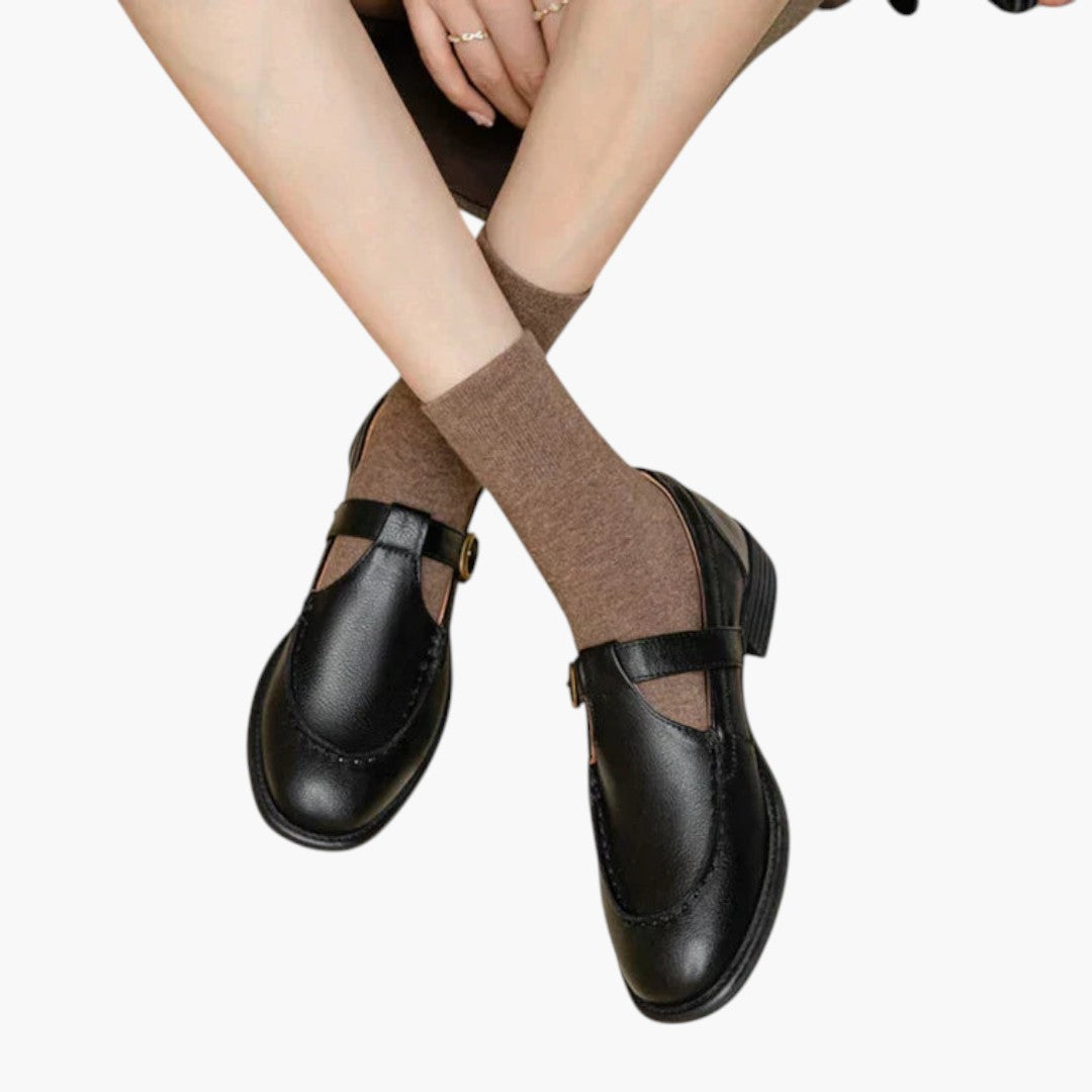 Femmes Chaussures Mary Jane avec Bride T et Talon Bas Bloc