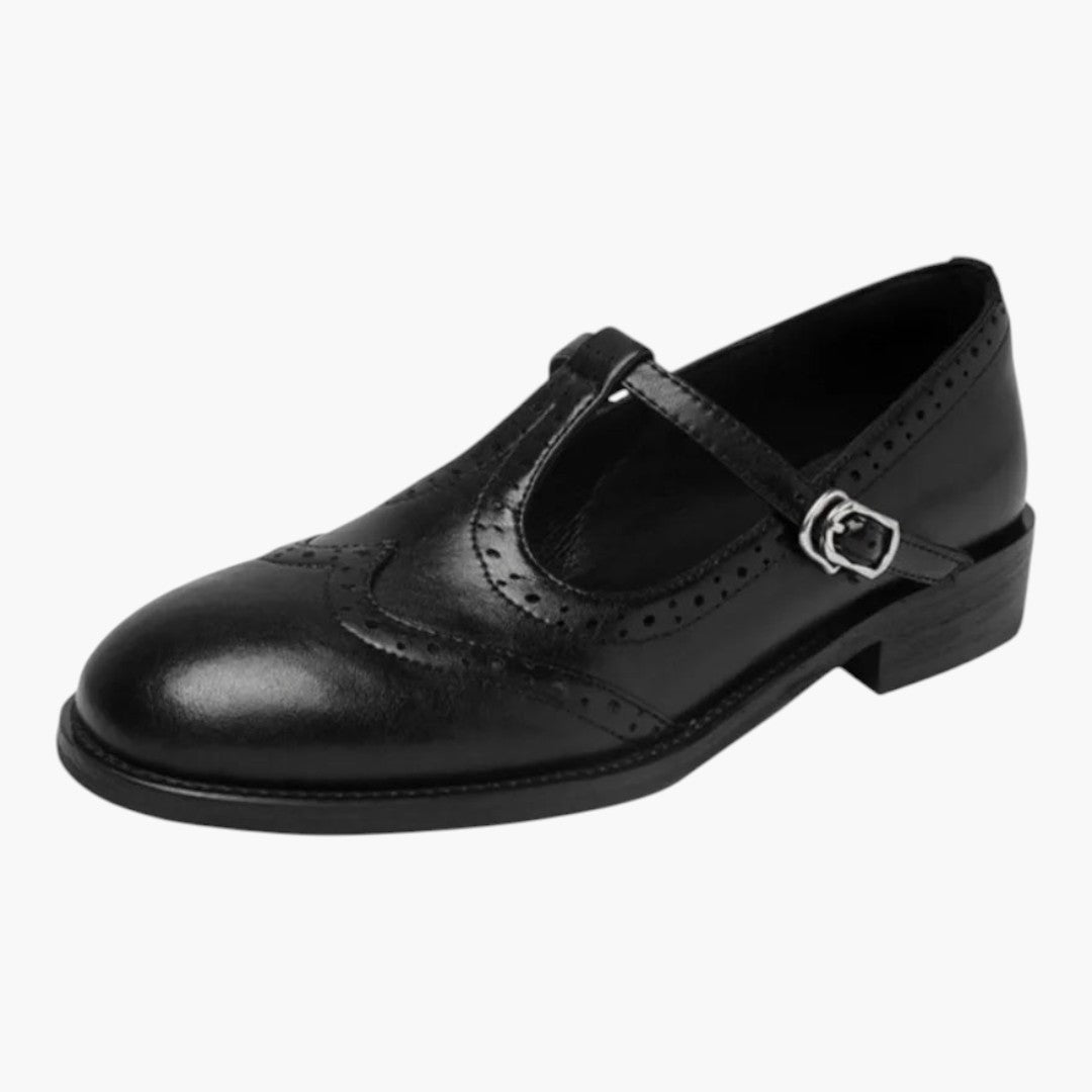 Femmes Chaussures Mary Jane avec Bride T et Talon Bas