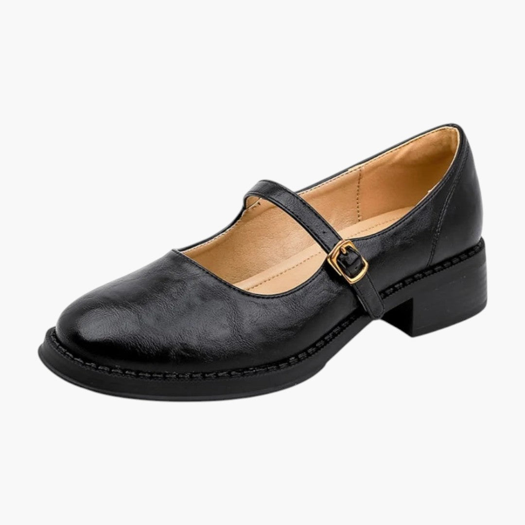 Scarpe Mary Jane da donna con cinturino e tacco basso a blocco