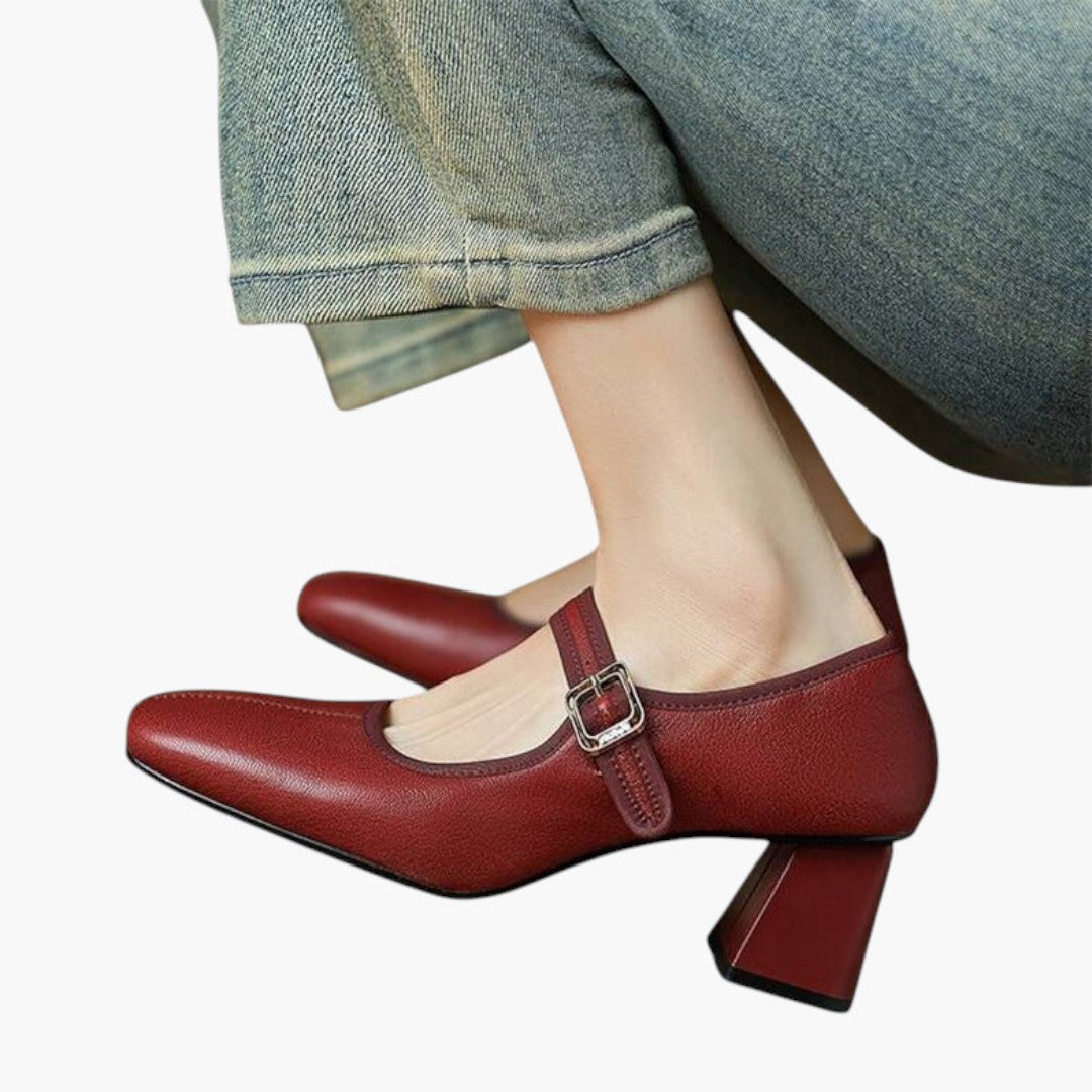 Femmes Chaussures Mary Jane avec Soutien Orthopédique et Bride