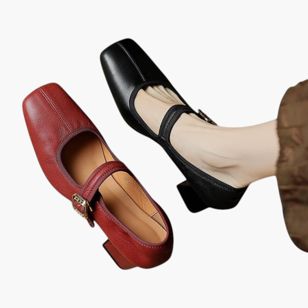 Femmes Chaussures Mary Jane avec Soutien Orthopédique et Bride