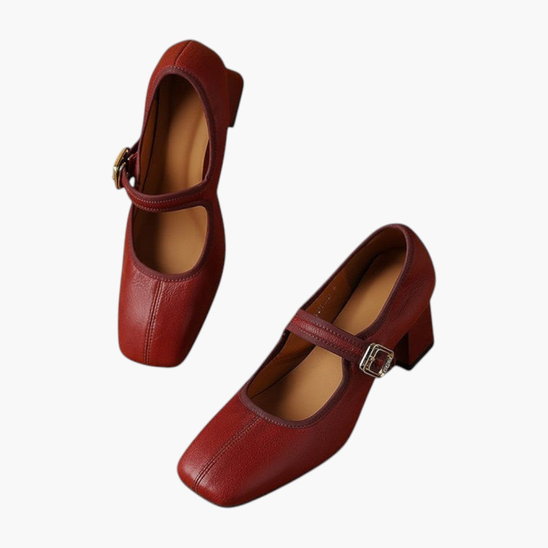 Femmes Chaussures Mary Jane avec Soutien Orthopédique et Bride
