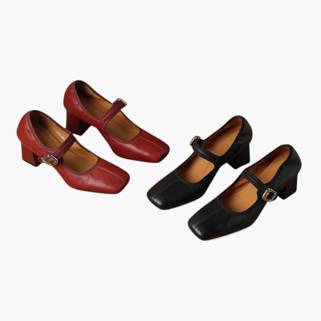 Femmes Chaussures Mary Jane avec Soutien Orthopédique et Bride