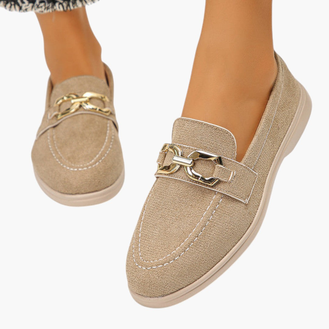 Femmes Chaussures Plates avec Tige en Tissu et Semelle Caoutchouc