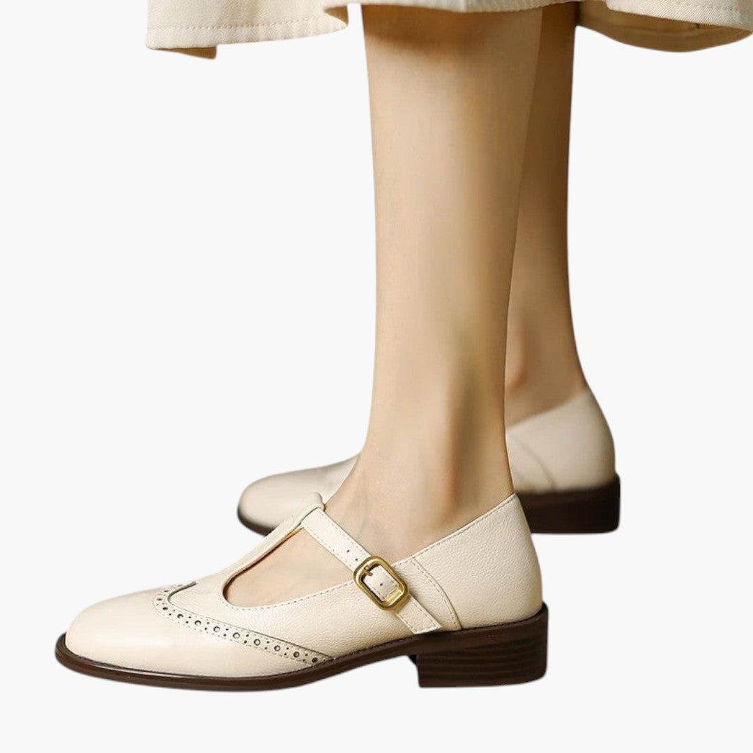 Femmes Confortables Chaussures Mary Jane a Bride et Bout Rond