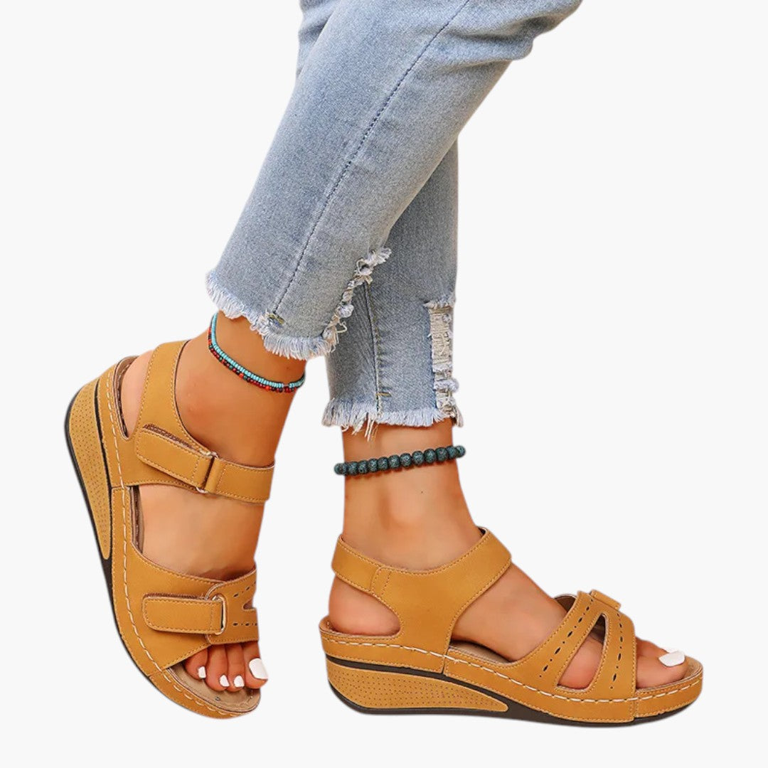 Damen Sandalen mit Plateau-Sohle und gepolsterter Sohle
